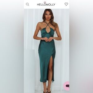 Hello Molly halter dress (teal, S)